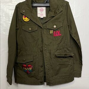 Authentic American Heritage Olive Jacket with Fun Patches